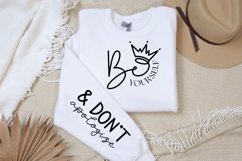 Be Yourself Sleeve SVG, Motivational SVG Design Product Image 2