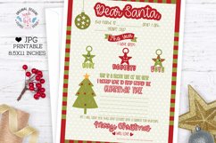 Letter to Santa Christmas Wish List Printable Product Image 1