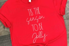 Tis The Season To Be Jolly | Farmhouse Style Cutting File Product Image 3