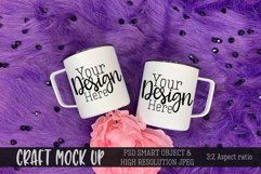 Girls double mugs Craft Mockup | PSD & JPEG Product Image 1