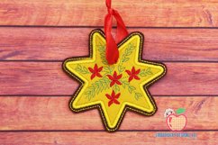 Christmas Decorative Star Ornament Embroidery Product Image 1