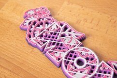 Mother's Day 3D Layered Design | Floral Multi Layer Mandala Product Image 4