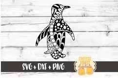 Penguin - Zen Doodle Art - Animal SVG PNG DXF Files Product Image 2