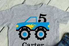Monster truck svg, boys transportation cut file Product Image 2