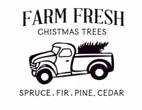 Christmas svg | Truck Farm Fresh Christmas Tree sign design Product Image 2