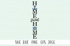 Beach House Front Porch Sign - Home Sweet Home SVG Product Image 2