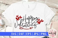 Happy valentines - Love & Valentine SVG EPS DXF PNG Product Image 1