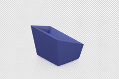 Isometric Arm Chair 3D isolated render Product Image 1