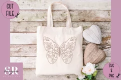 Floral Butterfly t-shirt design| Vinyl butterfly SVG Product Image 8