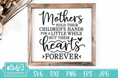 Mothers Day SVG | Mothers Hold Their Children's Hands | Mom Product Image 1