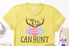 This kid can hunt - Easter SVG EPS DXF PNG Cutting File Product Image 3