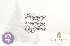 I'm Dreaming of a Vintage Christmas SVG Files, Farmhouse SVG Product Image 2