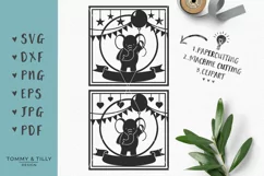 Square Elephant- SVG DXF PNG EPS JPG PDF Cutting File Product Image 1