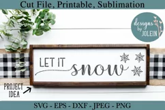Let it snow SVG, png, eps, jpeg, DXF Product Image 1