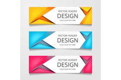 Abstract Web banner design background or header Templates Product Image 1