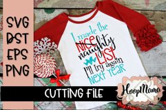 I Made The Naughty List - SVG Cutting File Product Image 1