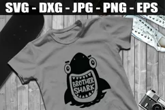 Brother Shark SVG, Shark Family SVG DXF EPS Shark Shirt SVG Product Image 1