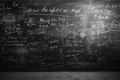 Intricate Blackboard scientific formulas lesson. Generate Ai Product Image 1