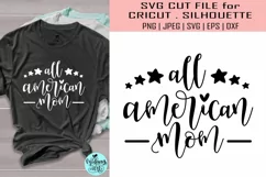 All american mom svg, 4th of july svg Product Image 1