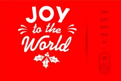Christmas SVG - Joy to the World SVG Cut File Product Image 2