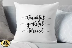 Thanksgiving SVG PNG EPS DXF Thanks SVG Thankful Blessed SVG Product Image 4
