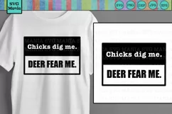 Funny Deer Hunting Quote SVG File, Deer Fear Me Hunter SVG Product Image 1