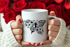 Flower Butterfly Svg, Butterfly Flower Svg, Butterfly Svg Product Image 5