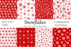 Snowflakes pattern. Christmas Snowflakes. Snowflakes SVG Product Image 1