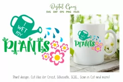 I wet my plants, Gardening SVG / EPS / DXF / PNG Files Product Image 1