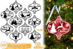 Arabesque Christmas Ornament SVG | Arabesque TIle Ornament Product Image 1