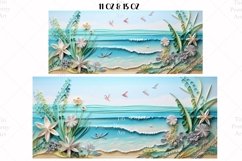 Beach Mug Wrap Sublimation Designs, 3d Mug, Beach Png