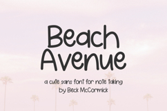 Beach Avenue Handwritten Sans Product Image 1