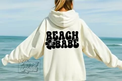 Beach Babe SVG - Retro Summer Shirt SVG - Hawaiian Flower Product Image 3