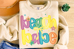 Beach Babe PNG, Preppy Summer PNG, Summer Vibes, Beach PNG Product Image 4