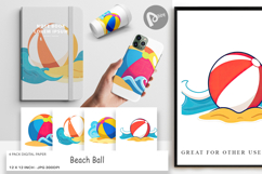 Digital Paper Beach Ball Product Image 1