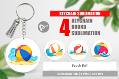 Keychain Beach Ball Product Image 1