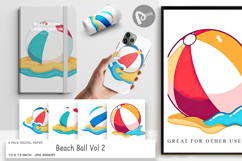 Digital Paper Beach Ball Product Image 1