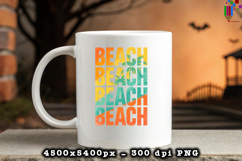 Beach Beach Beach Design PNG File