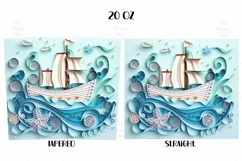 Beach boat Tumbler Wrap, 20 oz tumbler wrap, Beach png, Beach Tumbler Wrap