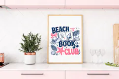 Beach Book Club PNG, Preppy Summer trendy Book Design Product Image 2