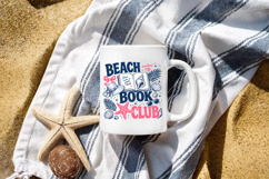 Beach Book Club PNG, Preppy Summer trendy Book Design Product Image 4
