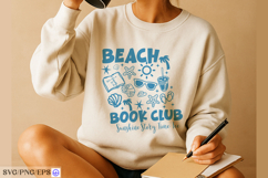 Beach Book Club Sunshine Story Time SVG PNG T-shirt Design Product Image 3
