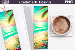 Tropical Beach Bookmark | Summer Beach Bookmark Product Image 1