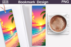 Tropical Beach Bookmark | Summer Beach Bookmark Product Image 1