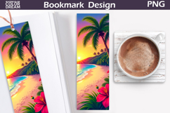 Tropical Beach Bookmark | Summer Beach Bookmark Product Image 1