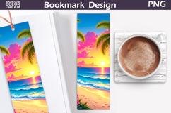 Tropical Beach Bookmark | Summer Beach Bookmark Product Image 1