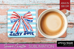 Beach Bow Nautical Square Coaster Sea Quotes Coaster PNG Product Image 1