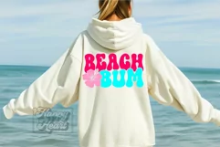 Beach Bum SVG - Retro Summer Vibes - Hawaiian Flower Product Image 2
