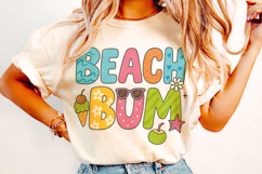 Beach Bum PNG, Preppy Summer PNG, Summer Vibes, Beach PNG Product Image 1