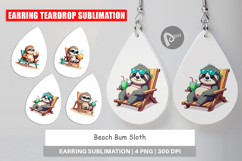 Earring Beach Bum Sloth Product Image 1